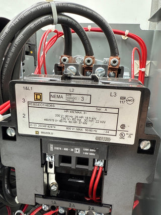 Square D Model 6 Size 3 100A 18" MCC MCCB Bucket Motor Control 100 Amp LTMR100EFM Used