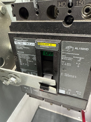 Square D Model 6 18" 100A Combo MCC Bucket HDL36100 Breaker Size 3 Starter Used