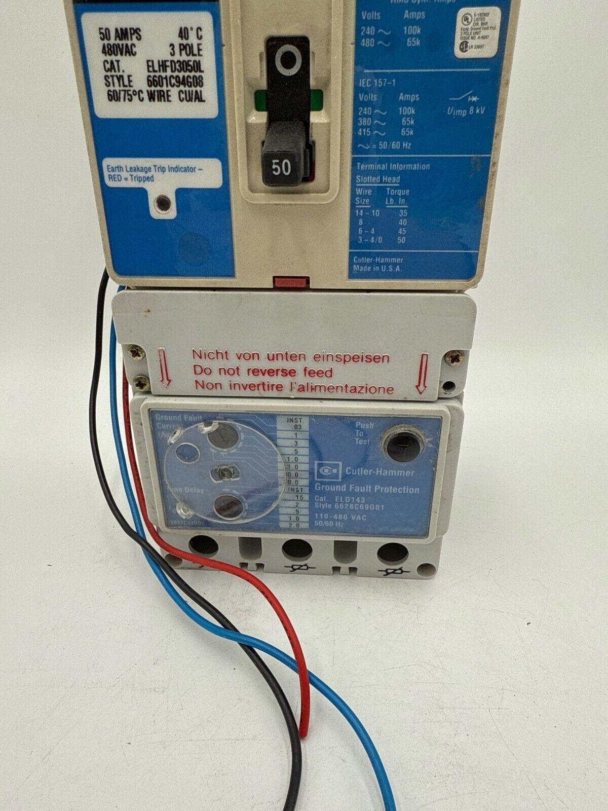 Cutler-Hammer ELHFD3050L Used