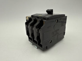 Square D QOB3401021 Circuit Breaker 40A 3P 240V Shunt Trip 40 Amp 3 Pole QOB Used