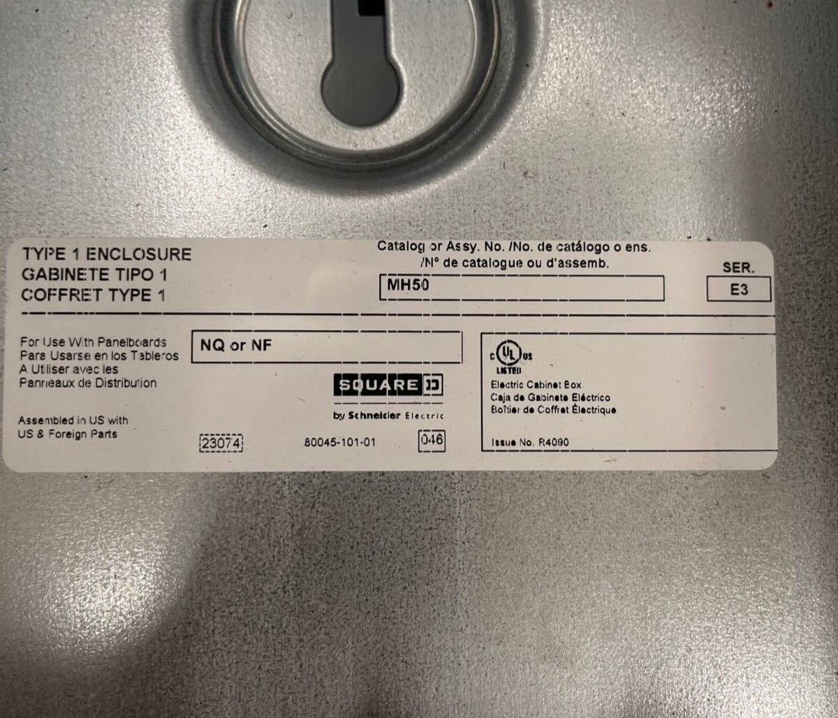 Square D NF Panelboard 100A 480/277V 3PH 4W 42 Circuit Indoor Encl MCB HDP36100 P005 New