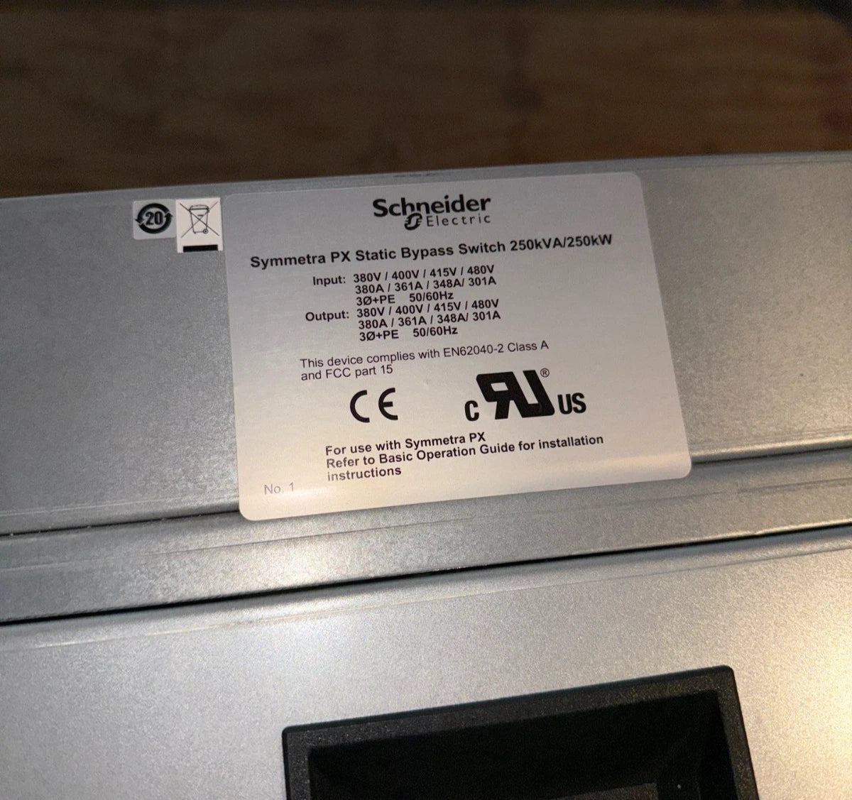 APC SYSW250KD Symmetra PX Static Bypass Switch 250KW 250kVA 380-480V Used