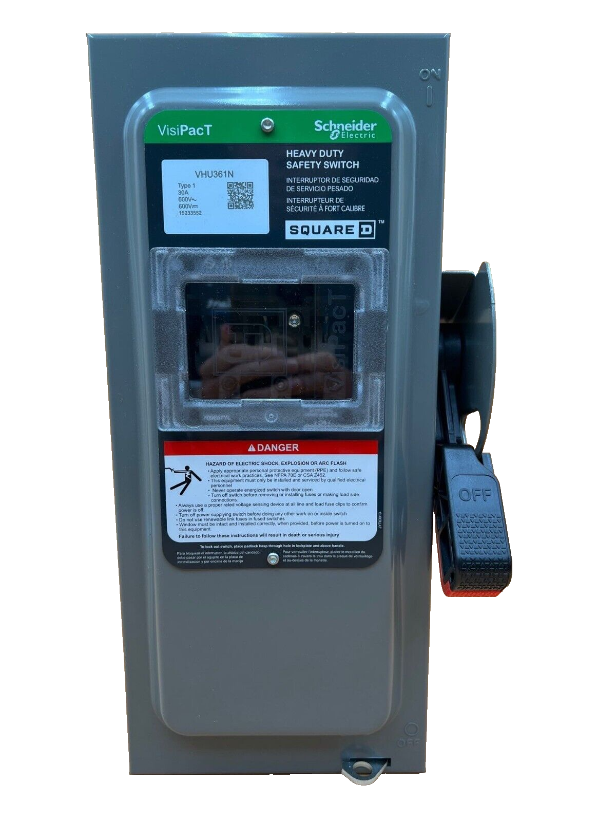 Square D VHU361N New
