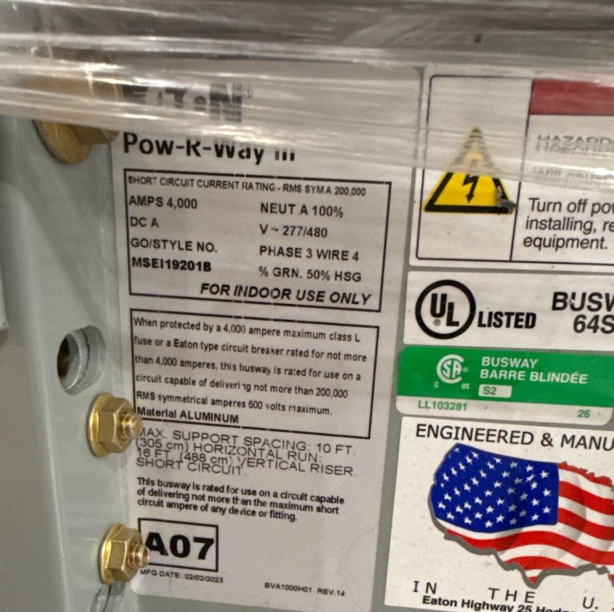 Eaton MSEI19201B New