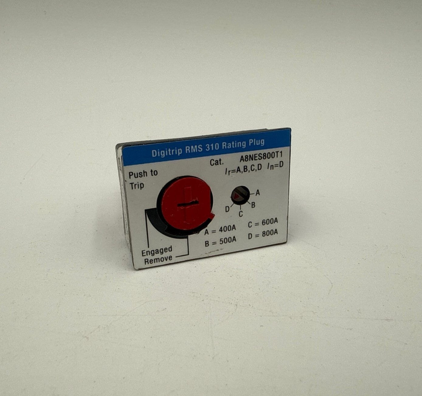 Eaton A8NES800T1 800 Amp Digitrip RMS 310 Rating Plug 800A Adjustable Used