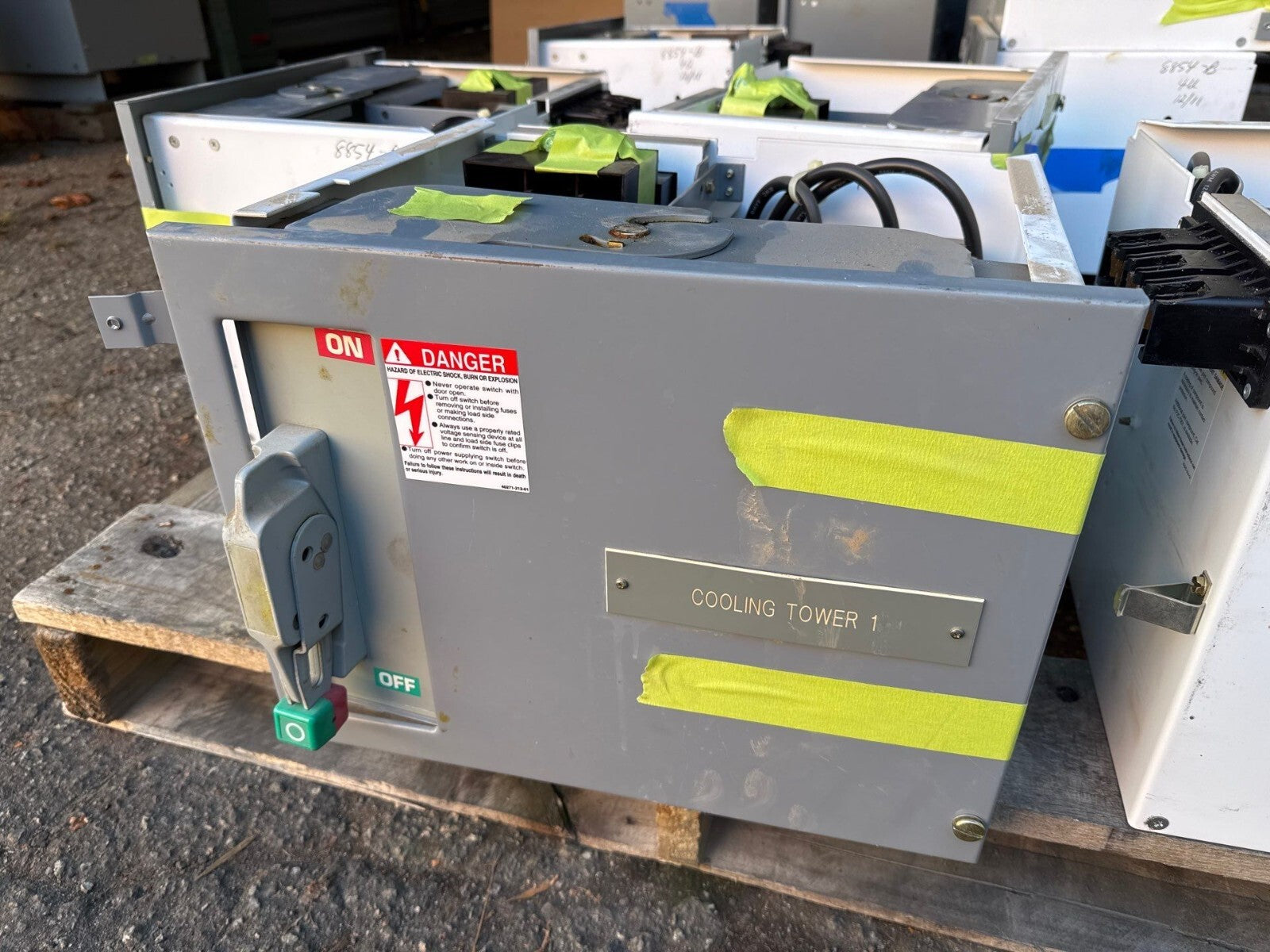 Square D Model 6 12" MCC Motor Control Center Bucket 60A 480V 3PH Fused 60 Amp Used