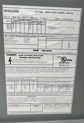Eaton DH363UGK