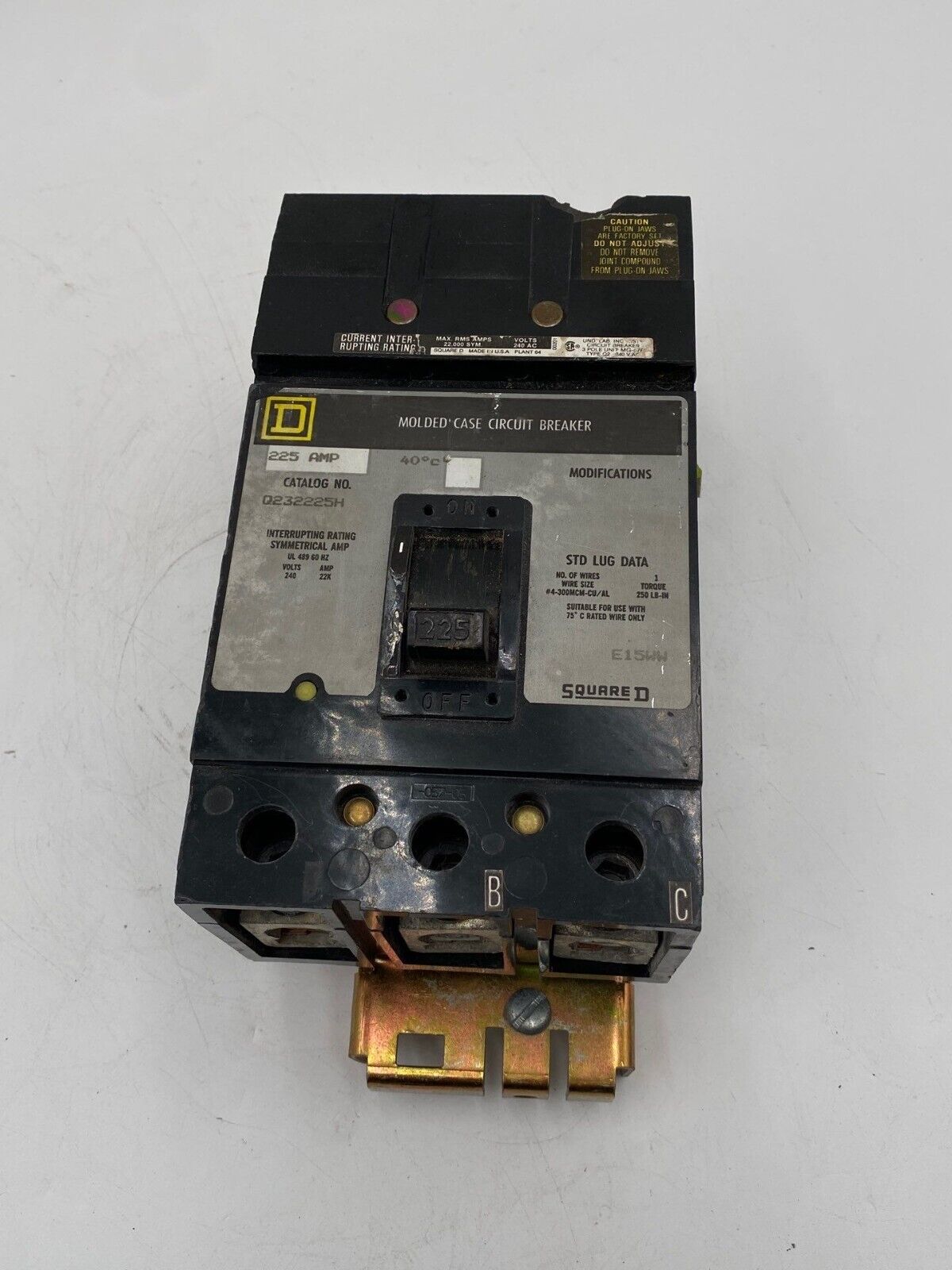 Square D Q232225H Used