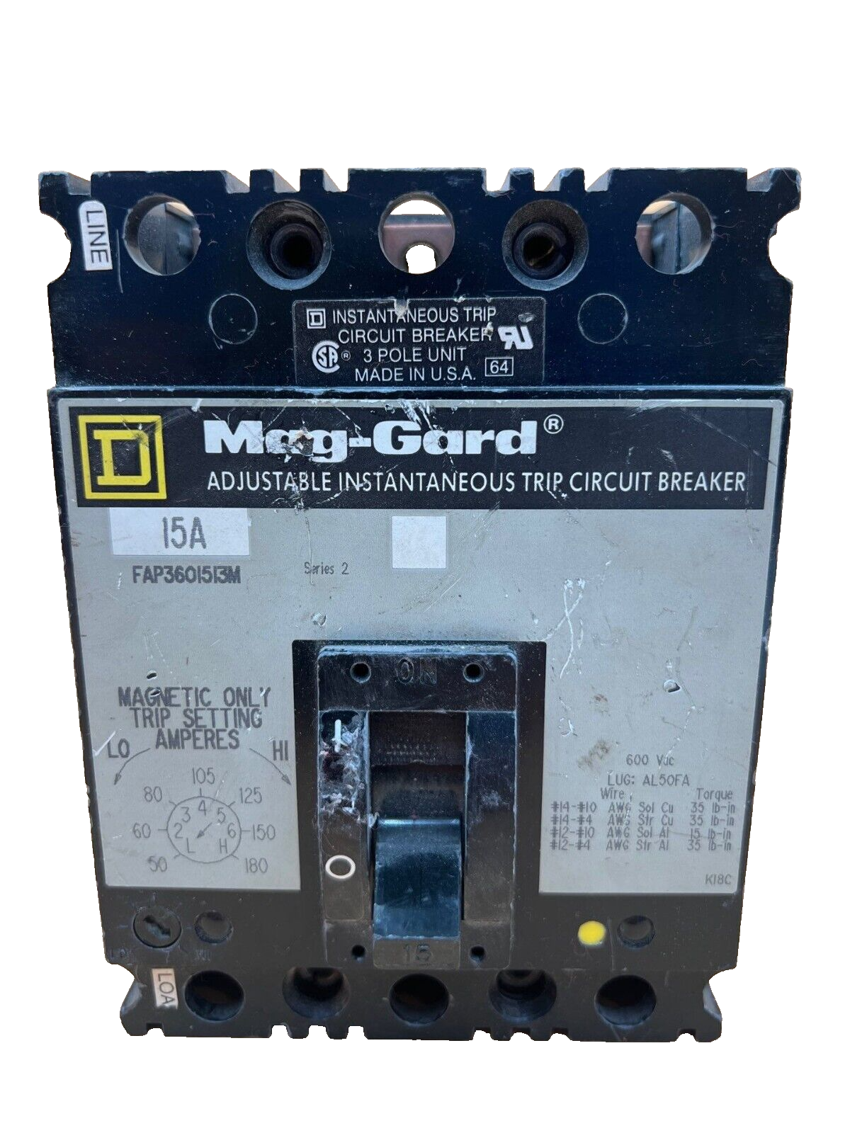 Square D FAP3601513M Used