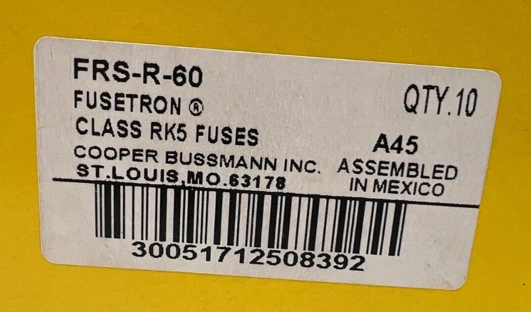 Bussmann FRS-R-60 New
