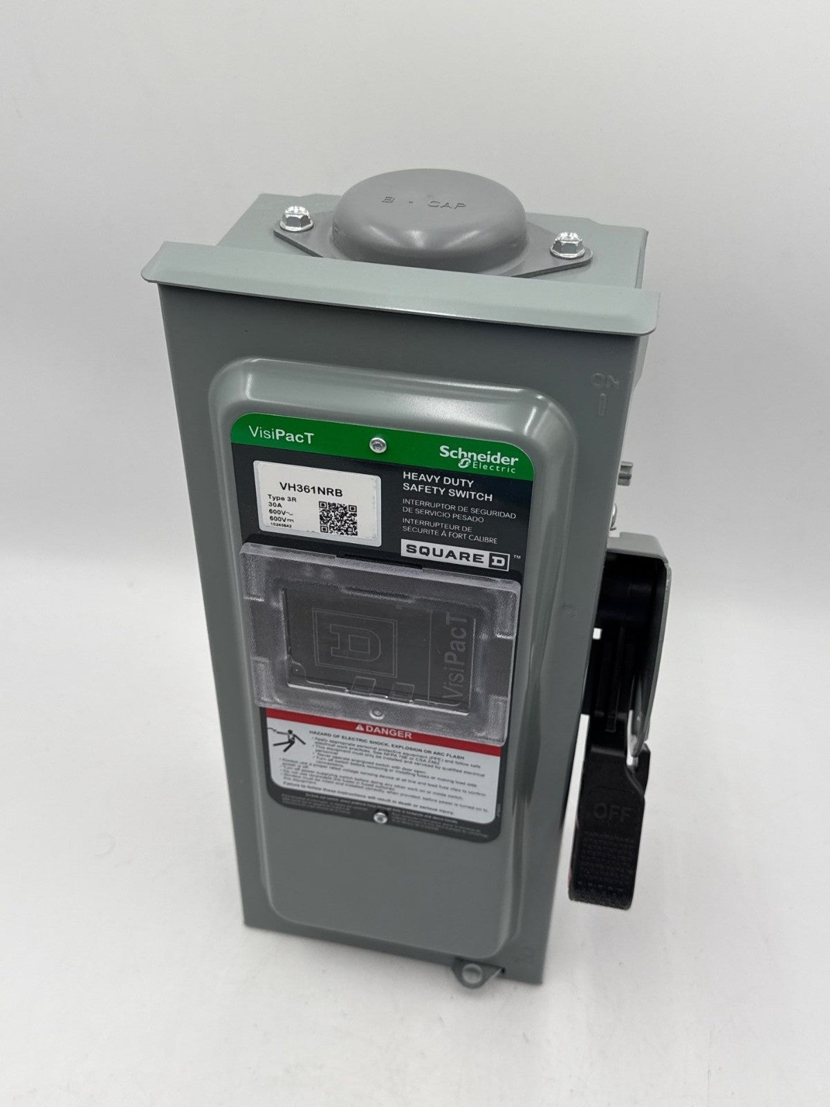 Square D VH361NRB Safety Disconnect Switch 30A 3P 600V Indoor Encl 30 Amp 3 Pole New
