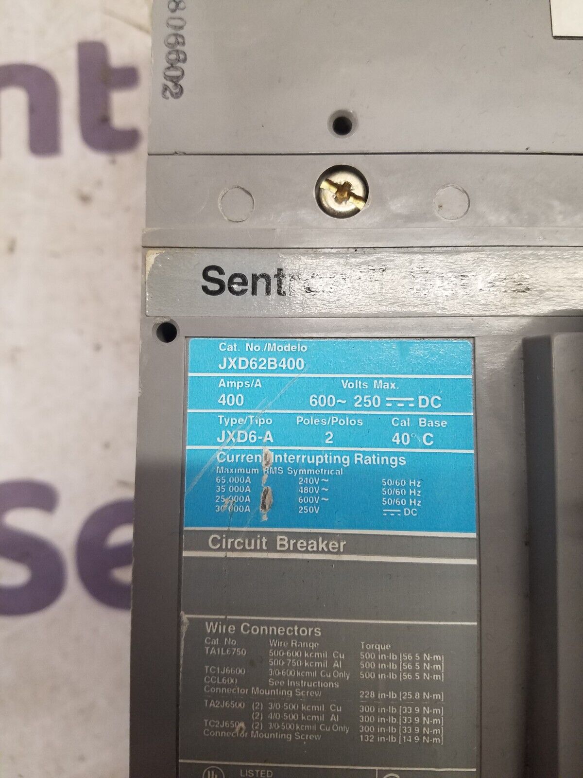 Siemens JXD62B400 Used
