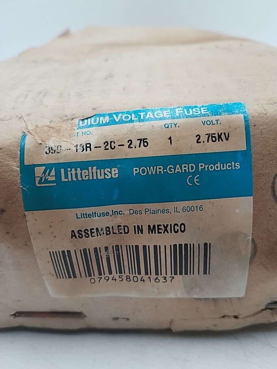 Littelfuse 390-18R-2C-2.75 New