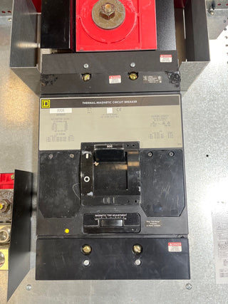 Square D I-Line Panelboard 800A 208/120V 3PH 4W MCB Panel 800 Amp 24Cir MAP36800 Used