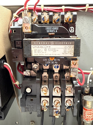 GE 8000 12" 3A Combo MCC Bucket Size 1 Starter TEC36003 Breaker Used