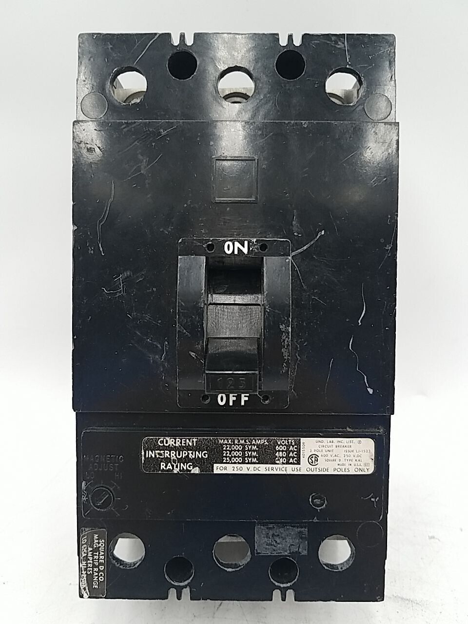 Square D KAL36125 Used
