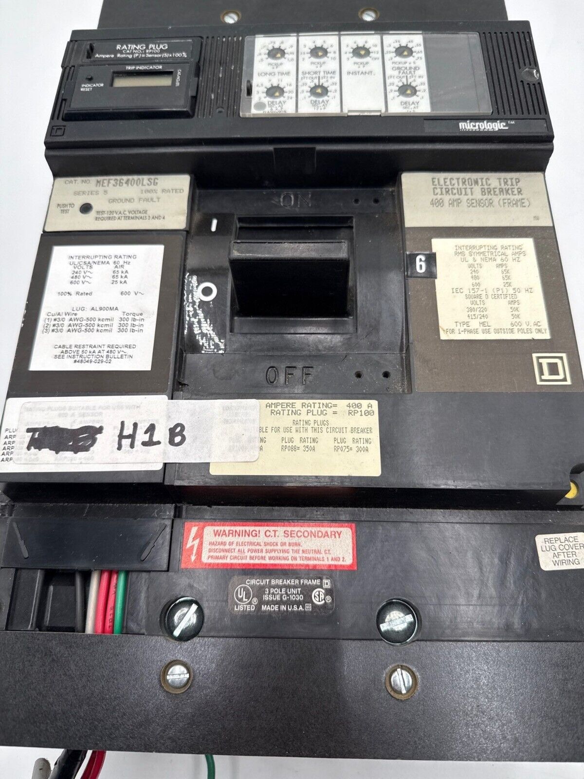 Square D MEF36400LSG Used