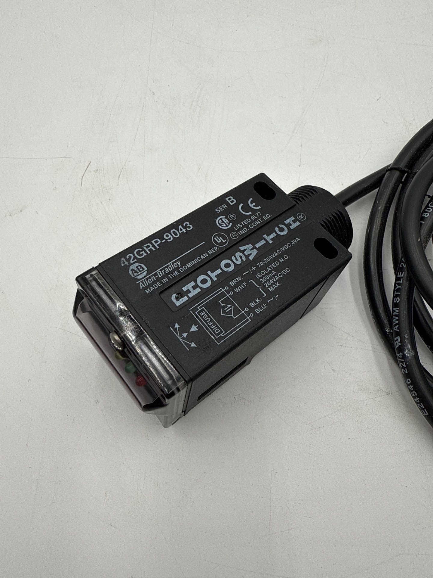 Allen Bradley 42GRP-9043 Ser B Photoswitch Proximity Sensor 264VAC/VDC New