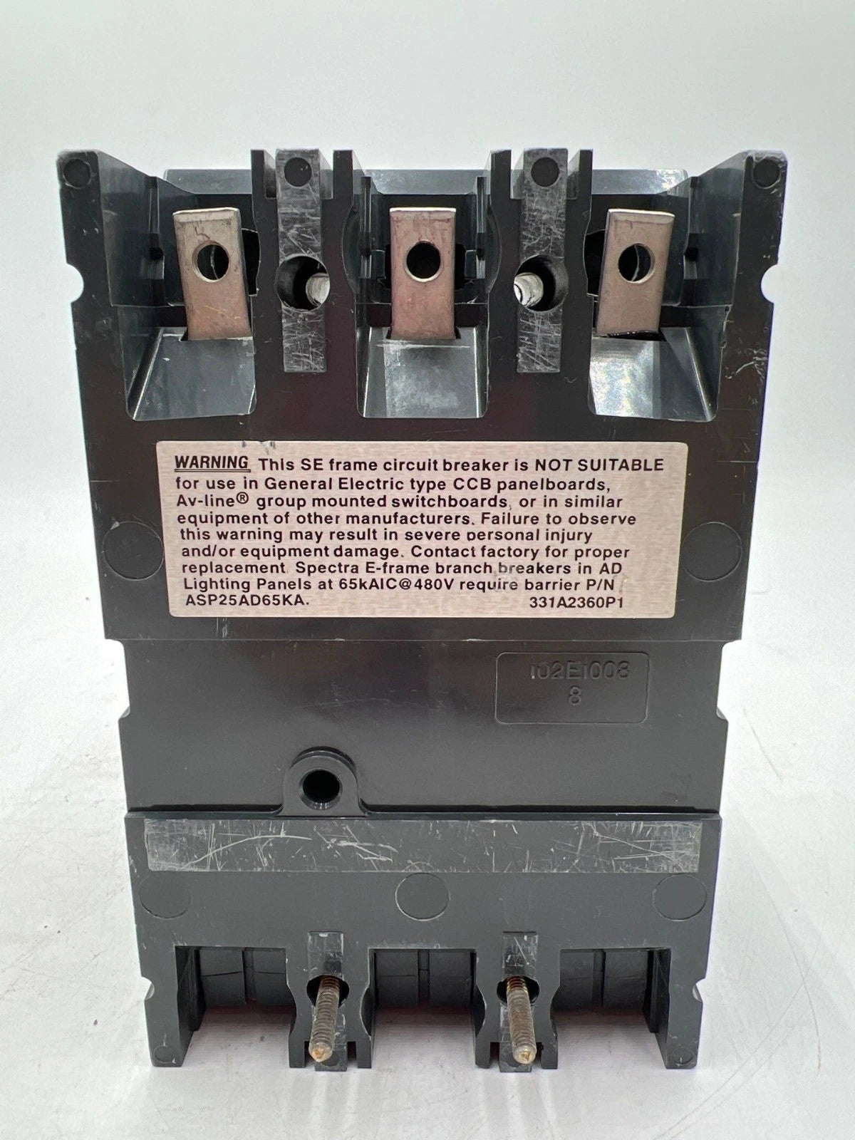 GE SELA36AT0150 Bolt On Circuit Breaker 3P 150A 600V SELA 150 Amp 600 Volt Used