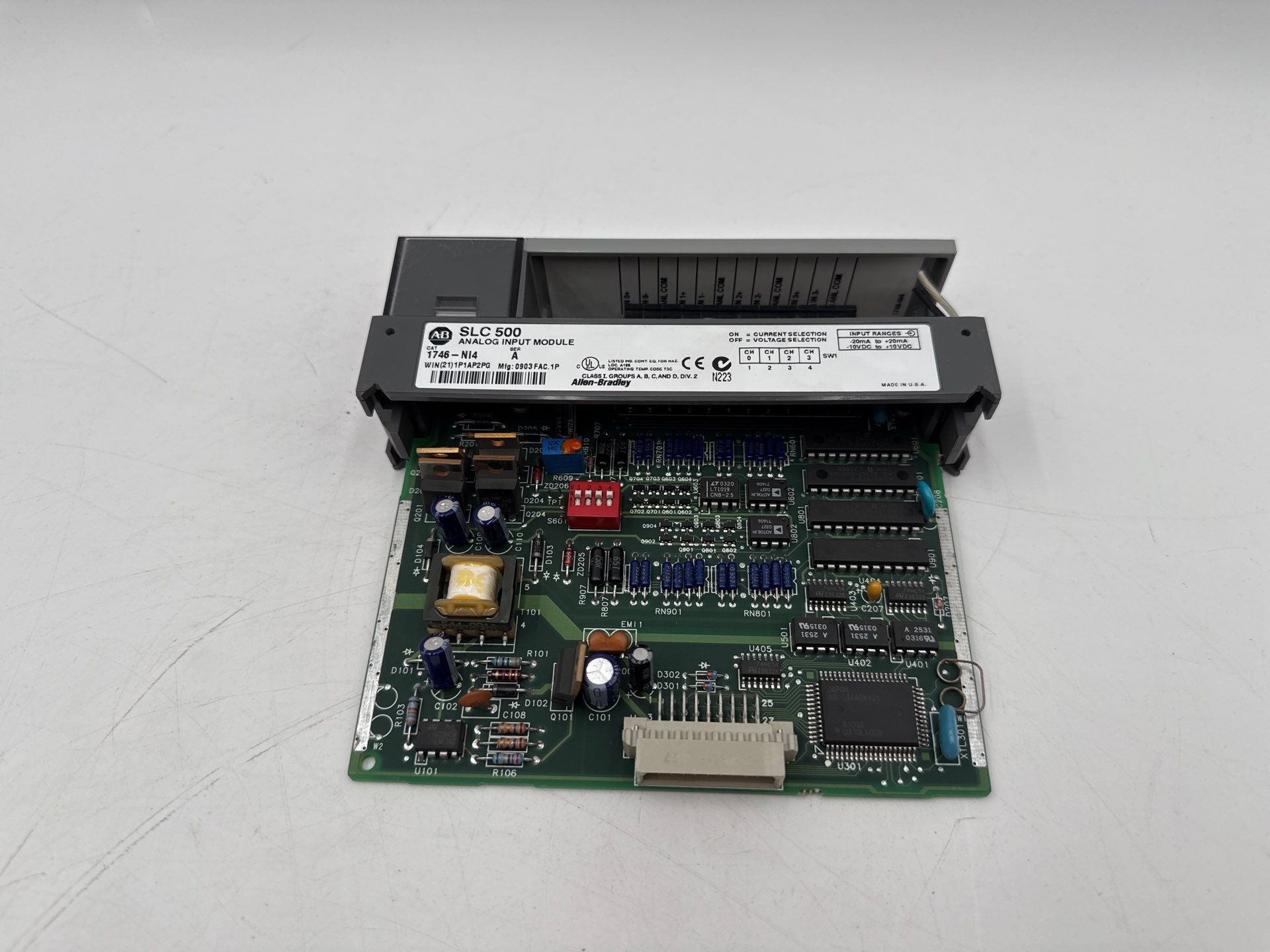 Allen Bradley 1746-NI4 Ser A SLC 500 Analog Input Module 4 Channel Used