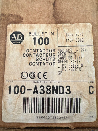 Allen Bradley 100-A38ND3 Used