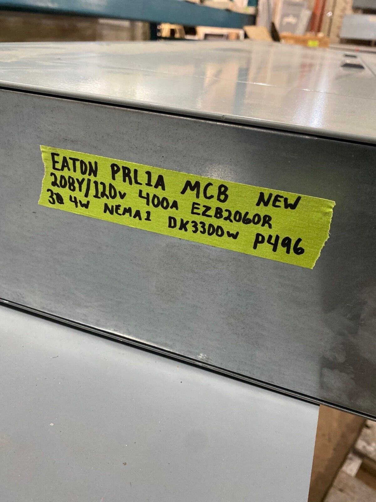 Eaton PRL1A Pow-R-Line Panelboard 400A 208Y/120V 3PH 4W Indoor Encl 30 Cir MCB P496 New