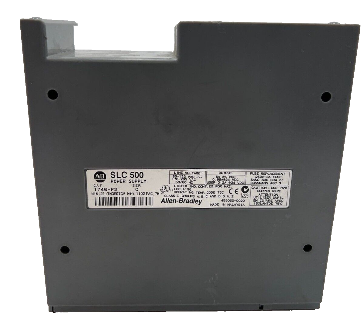 Allen-Bradley 1746-P2 Used