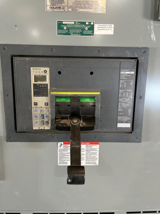 Square D QED Switchboard 2000A 480/277V 3PH 4W MCB RKF36200U44A LSIG GroundFault Used