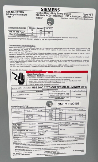 Siemens HF222N New