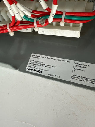 Allen Bradley 2100 32" 12A MCC Bucket 40HP SMC Flex Soft Starter Used