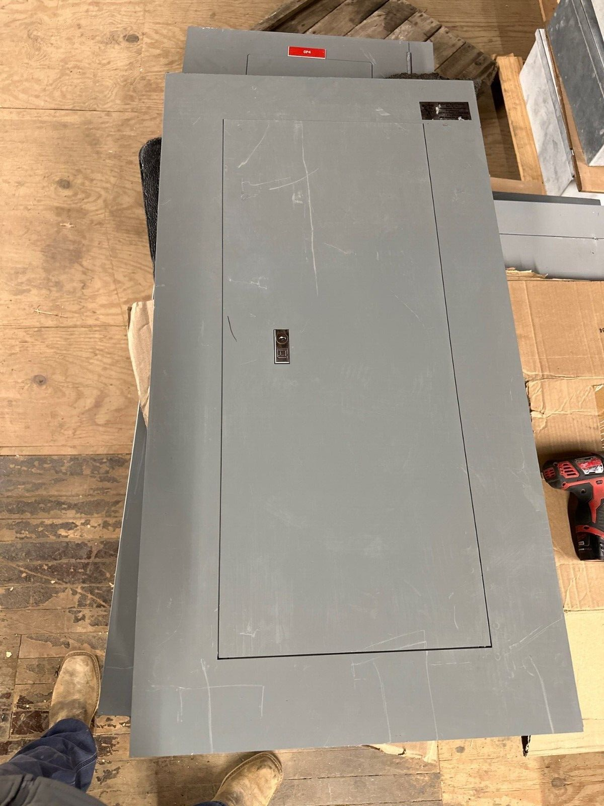 Square D NEHB Panelboard 80A 480Y/277V 3PH 4W Indoor Encl 18 Cir MCB FAL34080 P465 Used