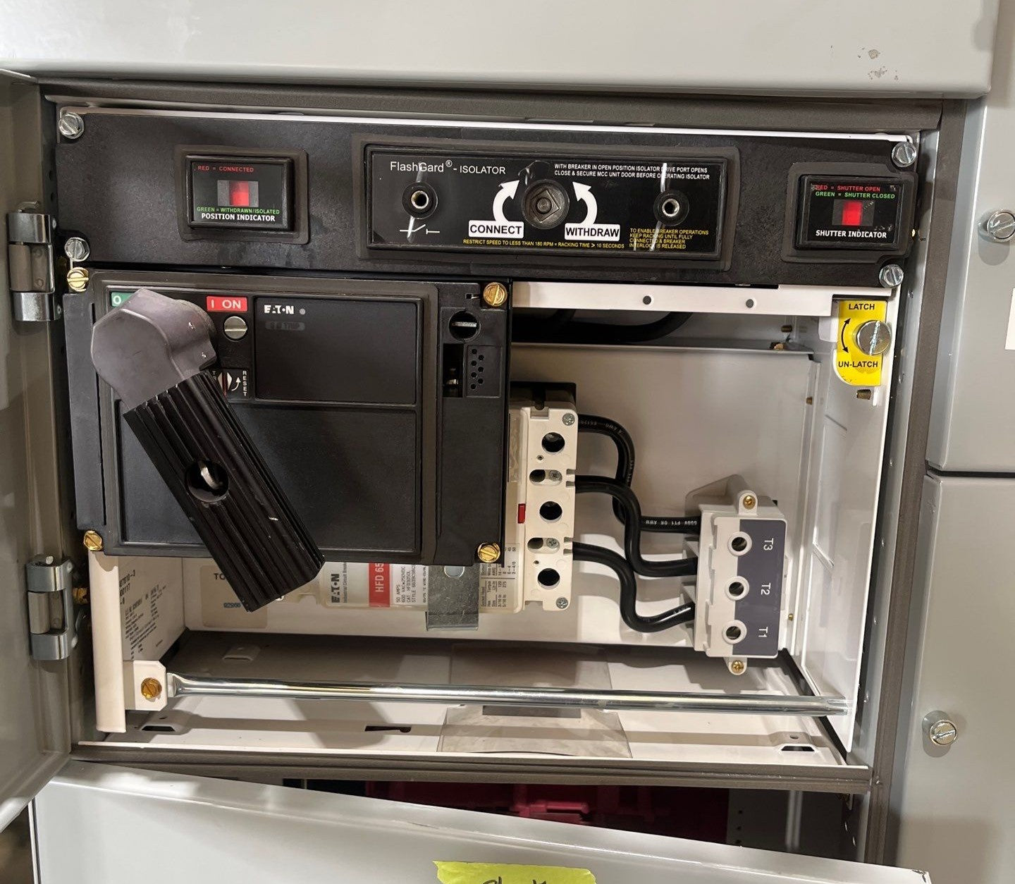 Eaton Freedom FlashGard 12" 50A Feeder MCC Bucket HFD3050L Breaker 50 Amp Used