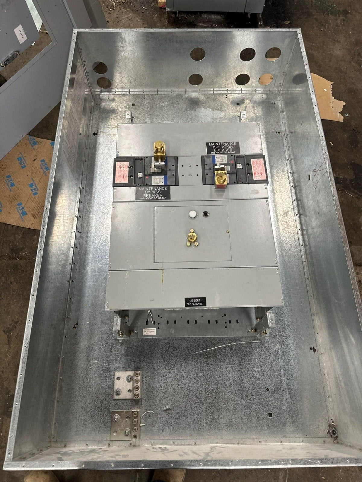 GE SCP Plus Panelboard 600A 480Y/277V 3PH 4W Indoor Encl SGHA36AT0600 MCB Panel P490 Used