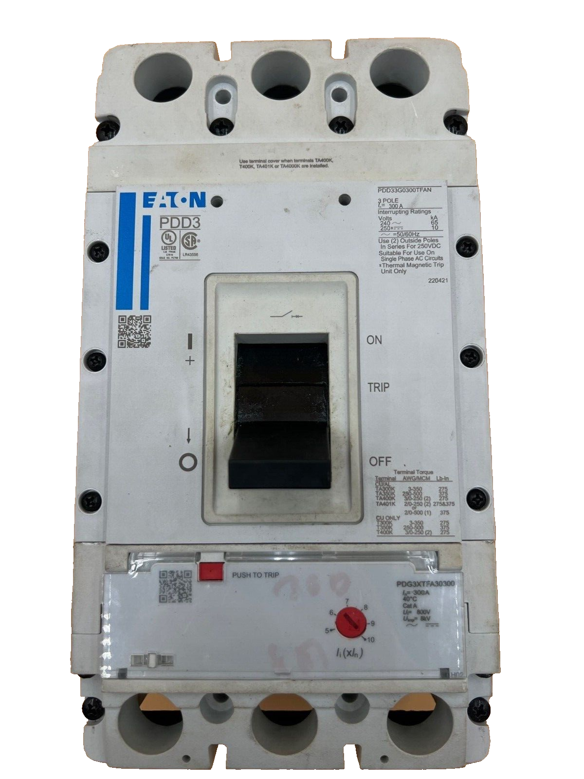 Cutler-Hammer PDD33G0300TFAN New