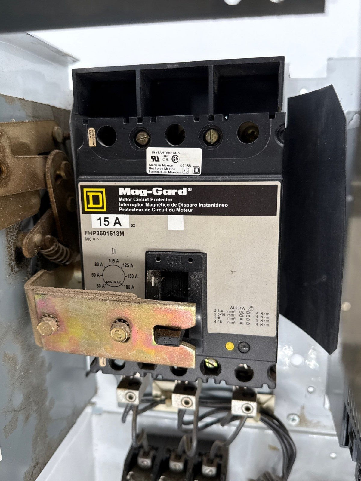 Square D Model 6 24" 15A Combo MCC Bucket FHP3601513M ATV71HU22N4 3HP Drive Used