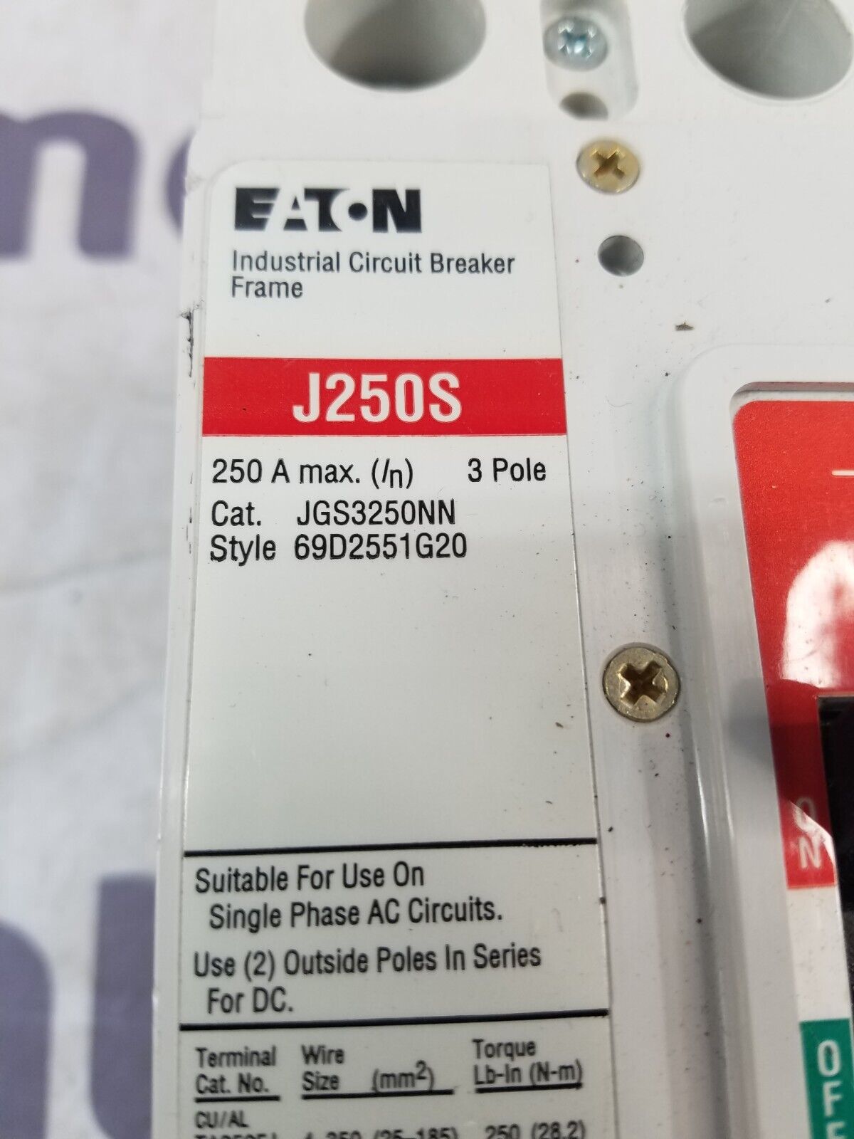 Eaton JGS3250NN Used