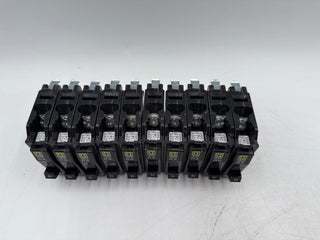 10PC Square D QO115 Plug On Circuit Breaker 15A 1P 120/240V QO 15 Amp Lot of 10 New