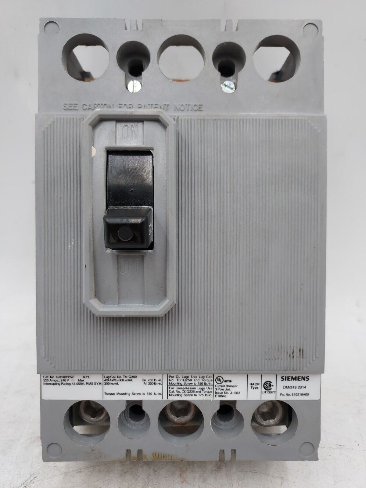 Siemens QJ23B225H Used