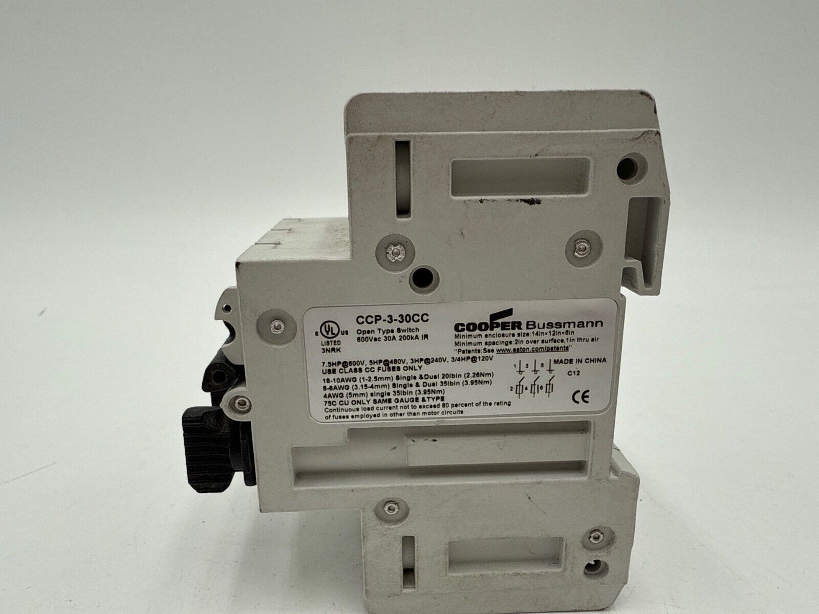 Cooper Bussmann CCP-3-30CC Used