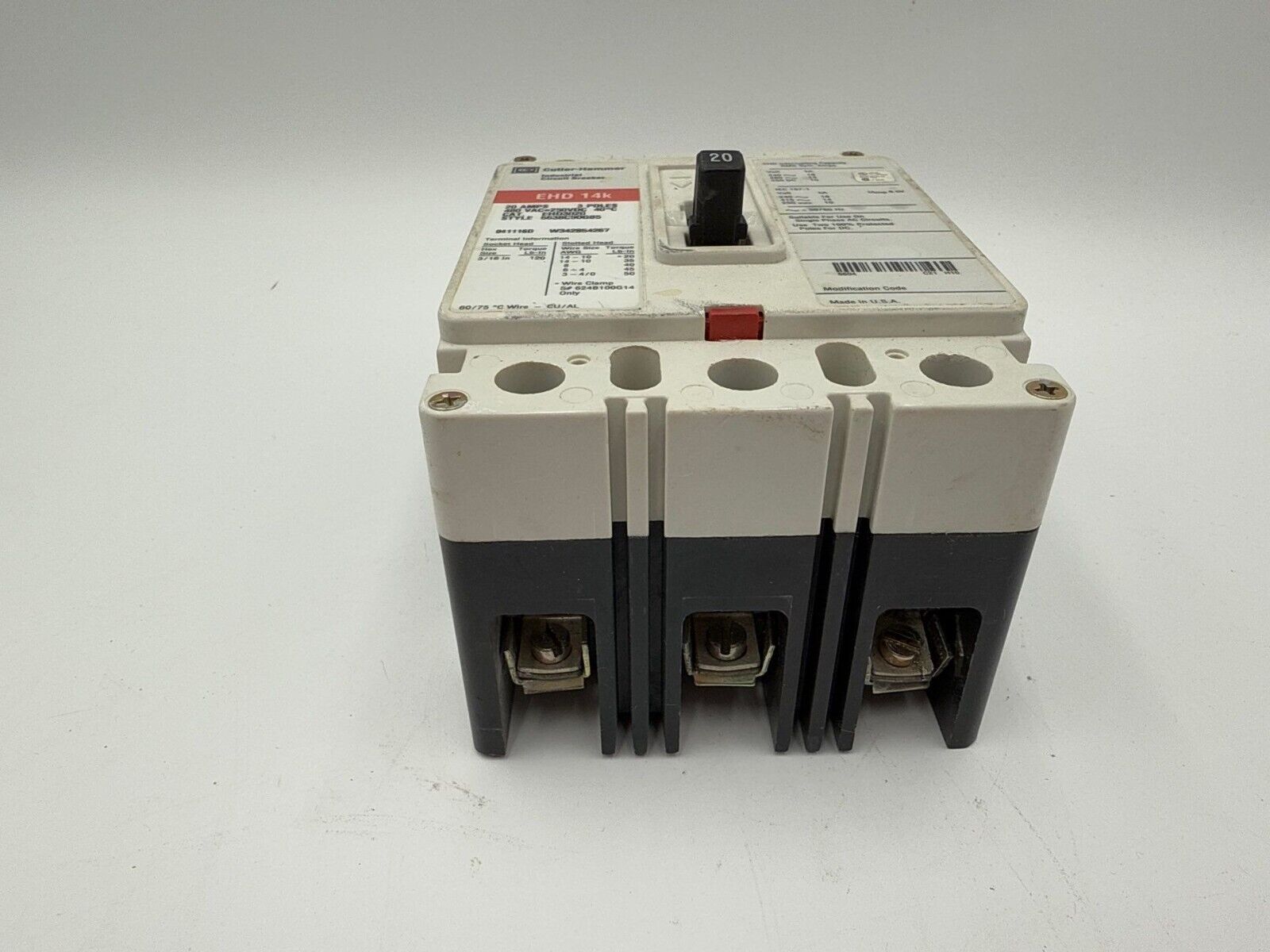 Cutler-Hammer EHD3020 Used