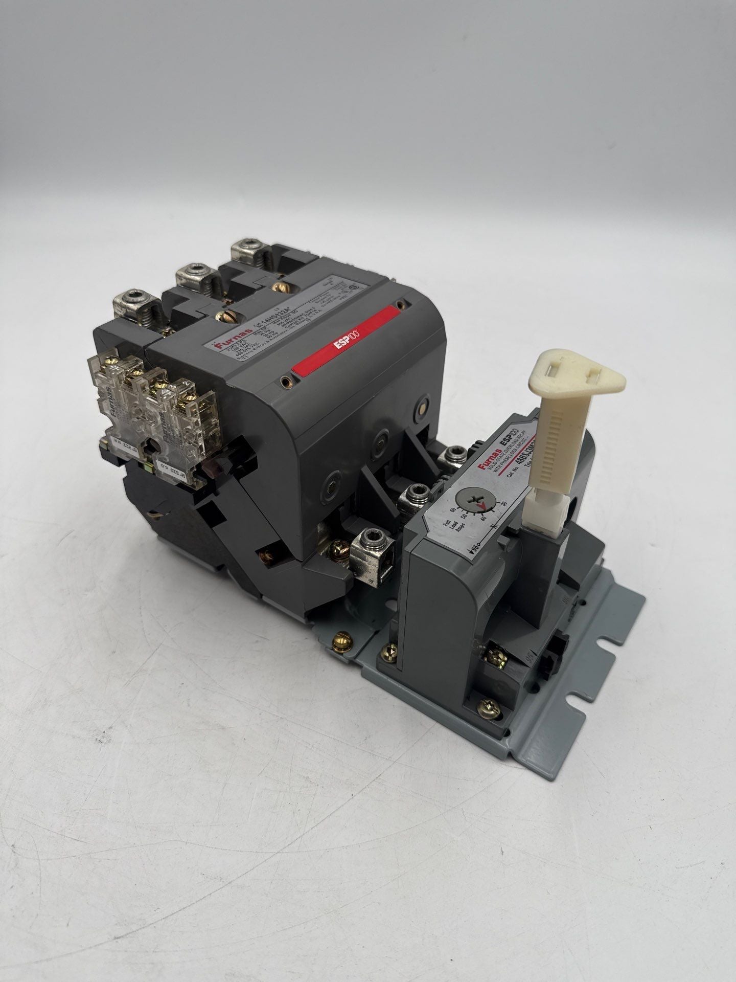 Furnas 14HS+32A Starter 90A 600V Size 3 Coil 110/120V ESP100 Overload 48BSJ3M20 Used
