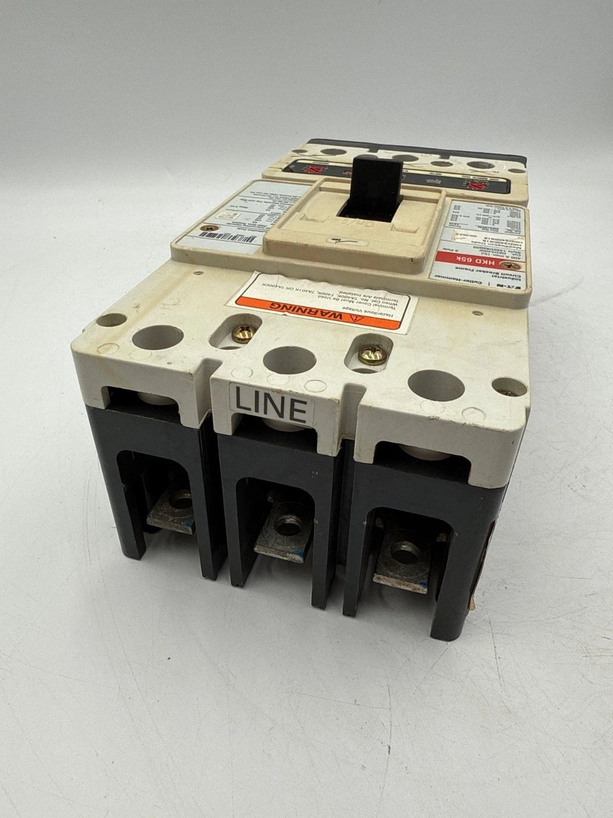 Eaton HKD3400X15 Circuit Breaker 400A 3P 600V 3PH HKD 65k 400 Amp 3 Pole Used