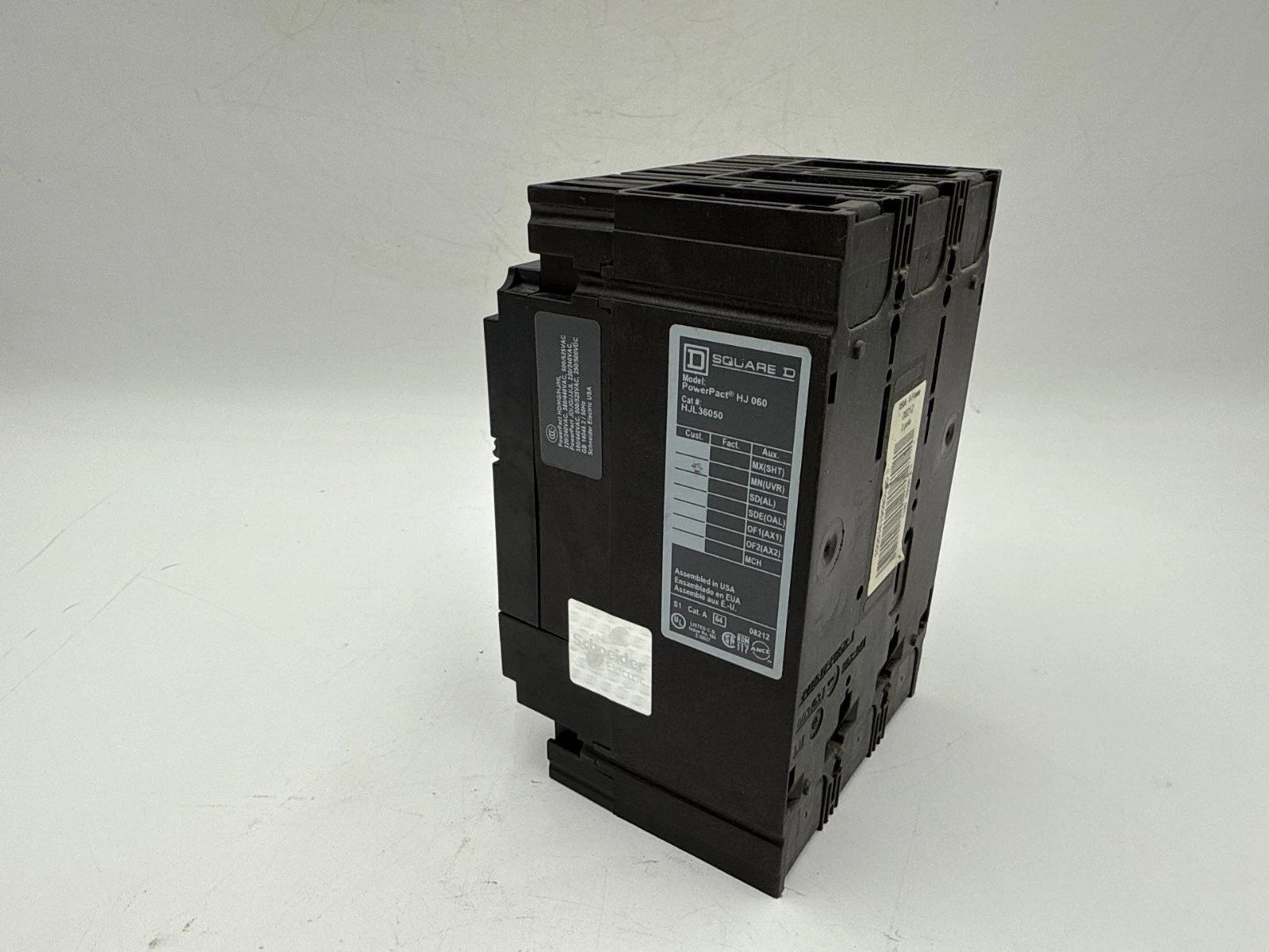 Square D HJL36050 Circuit Breaker 50A 3P 600V 3PH HJL 50 Amp 3 Pole PowerPact HJ