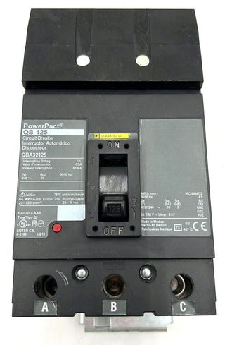 Square D QBA32125 Used