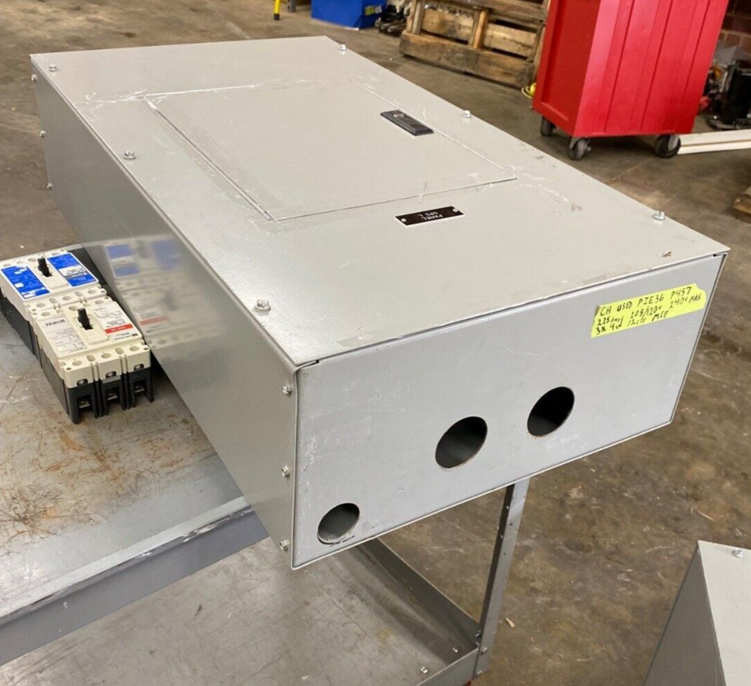 IEM PIE Panelboard 225A 208Y/120V 3PH 4W 12 Circuit Indoor Encl MCB 225 Amp P457 Used