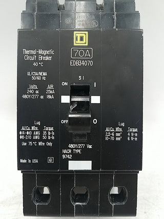 Square D EDB34070 Used