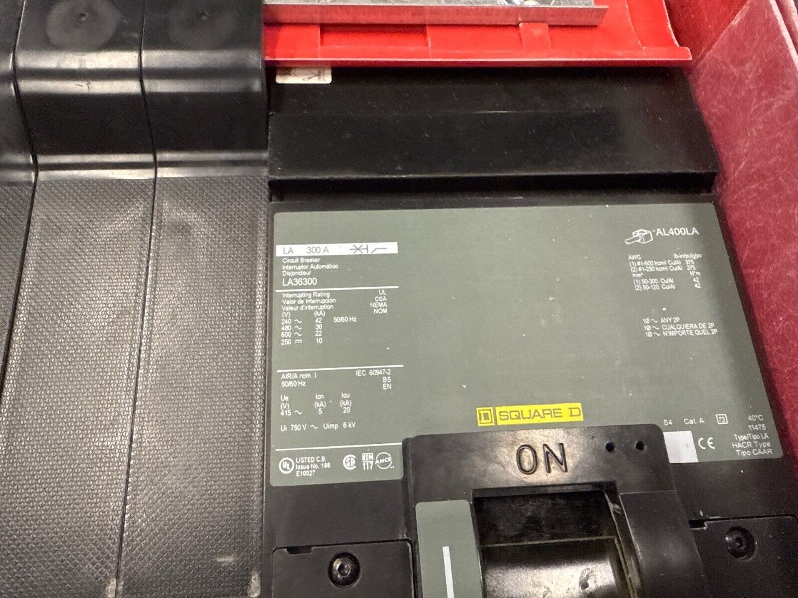 Square D HCP I-Line Panelboard 300A 208/120V 3PH 4W 18 Circuit Indoor Encl MCB P441 Used