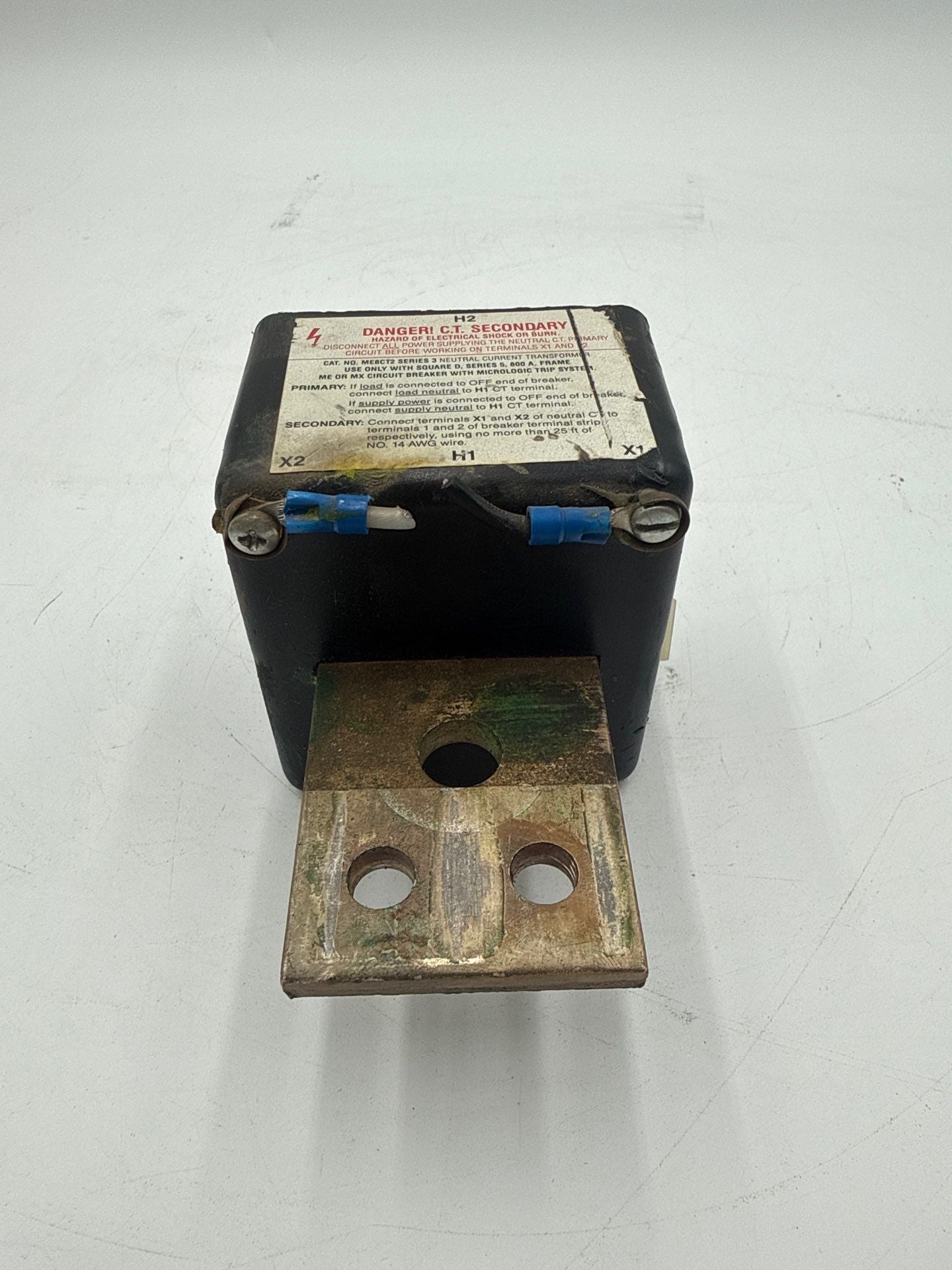 Square D ME8CT2 Neutral Current Transformer 800A Sensor Series 3 800 Amp Used