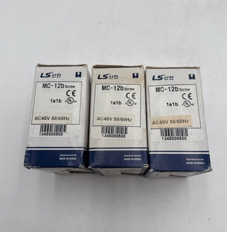 LS Electric MC-12b Contactor 12A 3P 690V Coil 48VAC 1 NO + 1 NC New