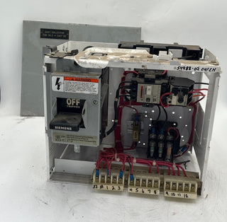 Siemens Model 95 12" 25A Combo MCC Bucket Size 1 3TB44 Starter ED63A025 Used